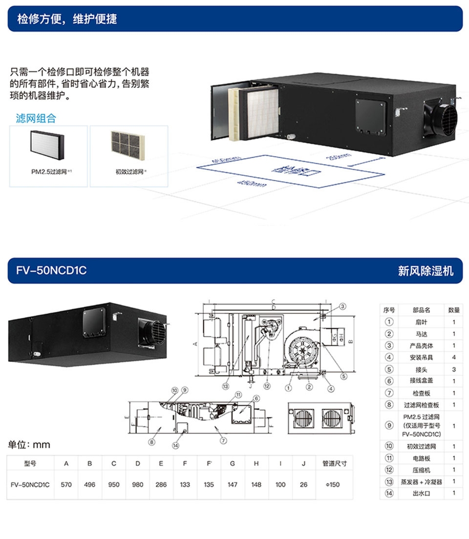 松下除濕新風(fēng)機(jī)