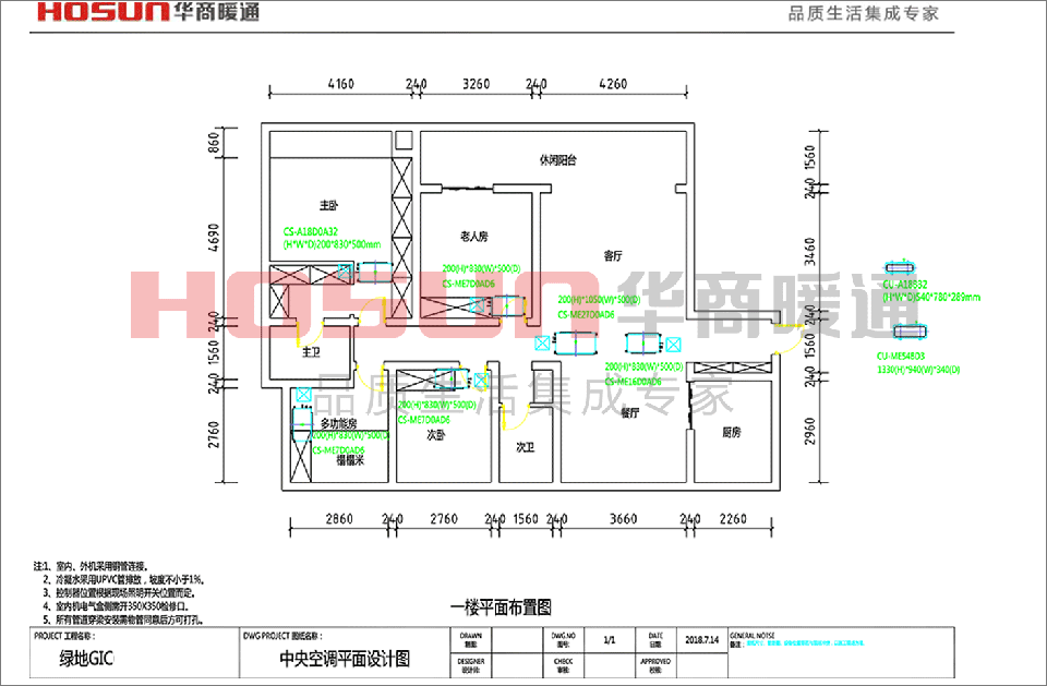 綠地GIC中央空調(diào)安裝